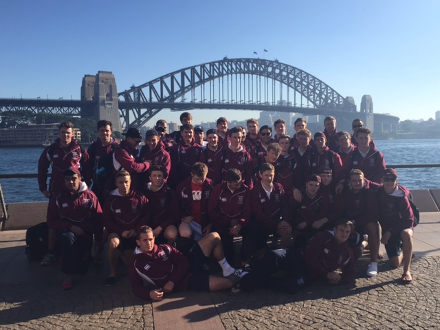 Team Photo in front of the Sydney Harbour Bridge - Rugby Tour 2015